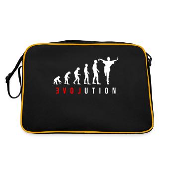 Tai Chi Kampfsportlerin Evolution Geschenk Karate - Retro Tasche - Schwarz/Gold - Hinten