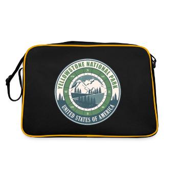 Parc national de Yellowstone Randonnée aux États-Unis - Sac Retro - noir/or - Dos