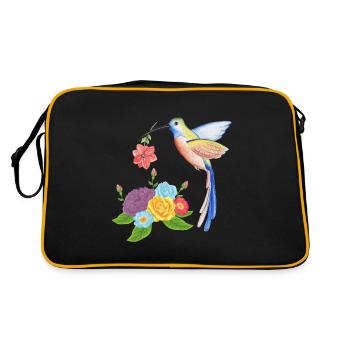Hummingbird nest - Retro Bag - black/gold - Back