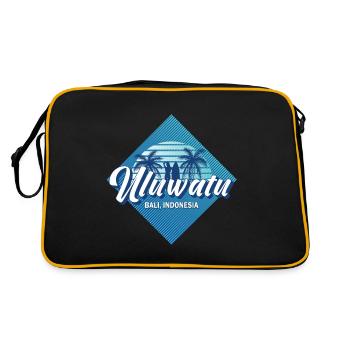 Uluwatu Bali Indonésie Rétro 80s Summer Surf - Sac Retro - noir/or - Dos