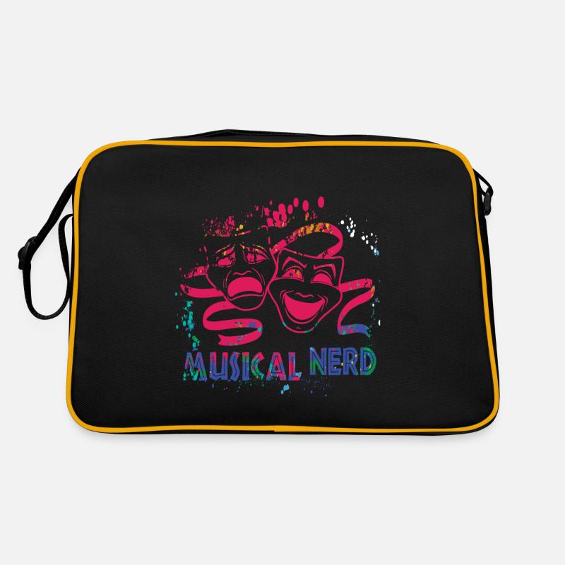 Musical Nerd Masks Retro Tasche
