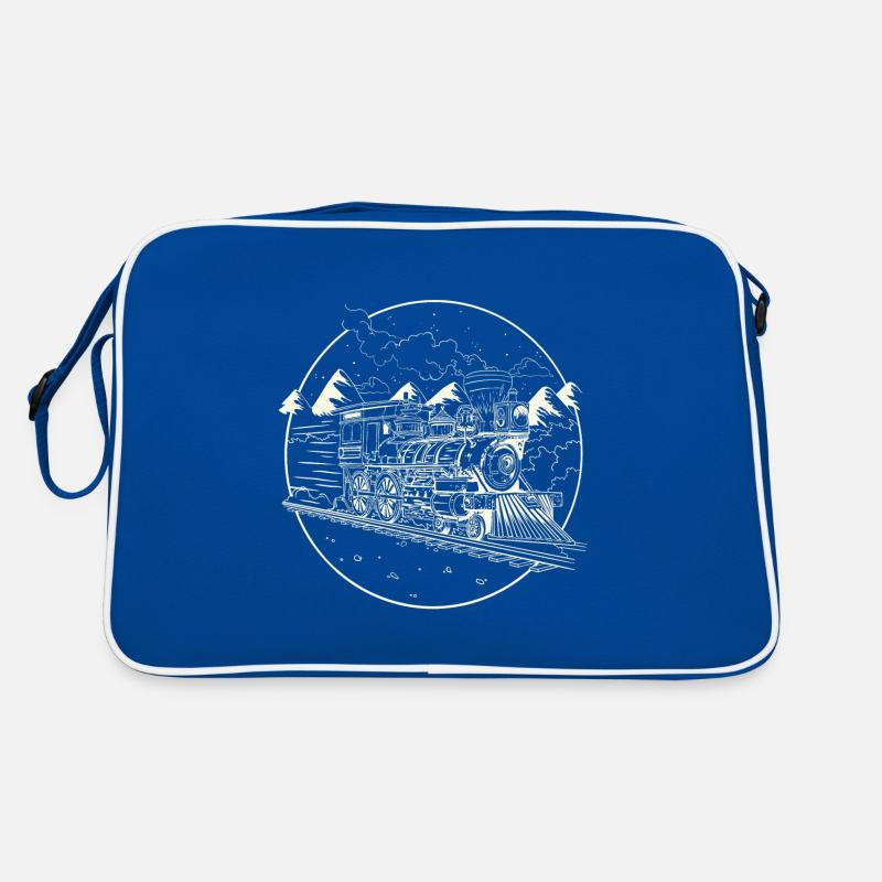 Alte Dampflok Retro Tasche