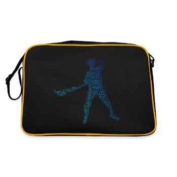 Pelote Hommes Femmes Pelote vasca Pelote Basque - Sac Retro - noir/or - Dos