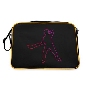 Pelote Basque Jai Alai Pelote Hommes Femmes - Sac Retro - noir/or - Dos