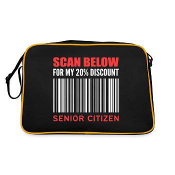 20% Discount Humorous Person Gift - Retro Bag - black/gold - Back