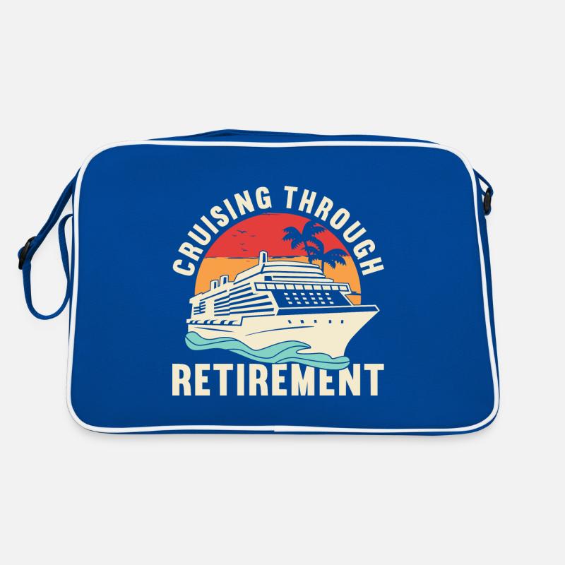Auf Kreuzfahrt durch den Ruhestand Retro Tasche