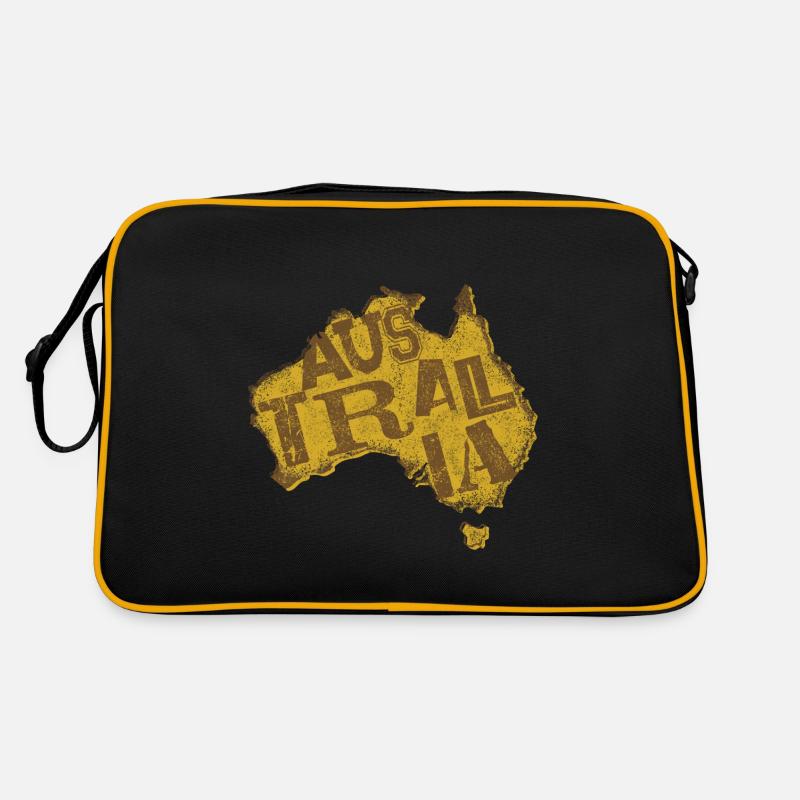 AUSTRALIA MAPS Retro Tasche