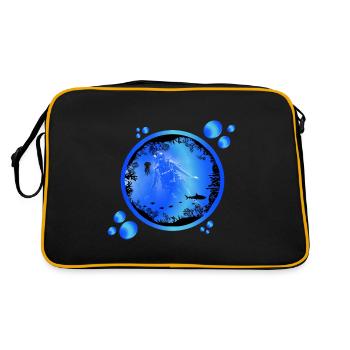 Scuba - Retro Bag - black/gold - Back