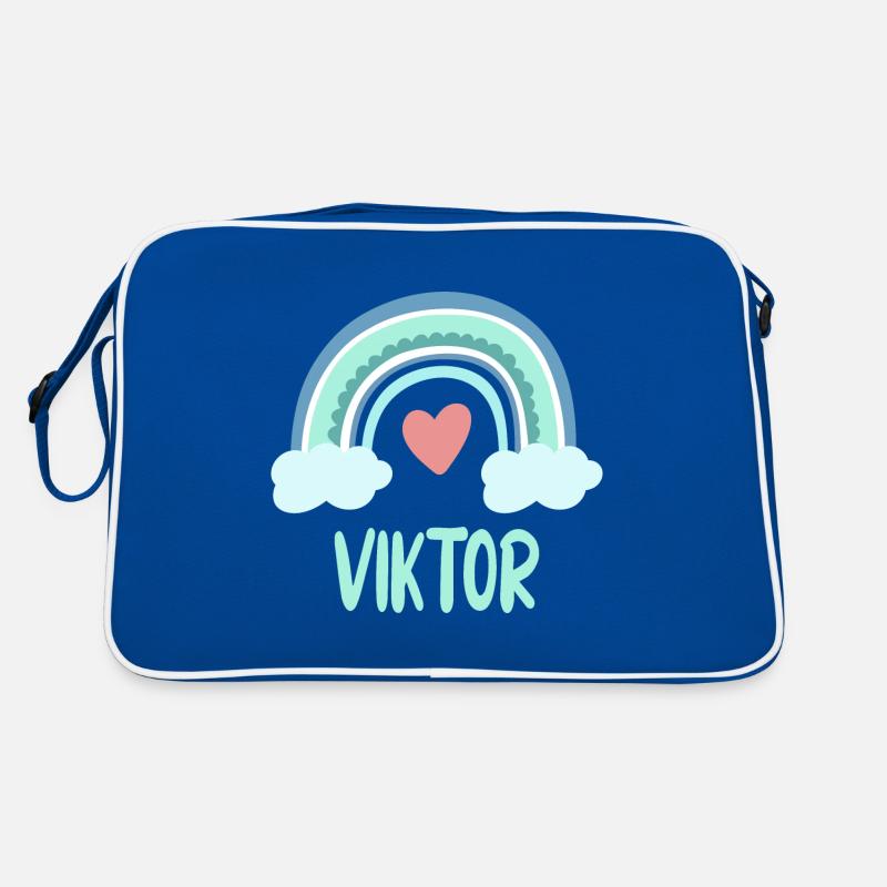 Viktor Name Rainbow Baby Retro Bag