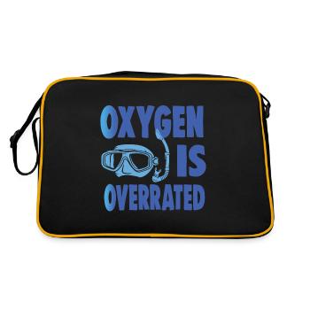 OXYGEN IS OVERRATED - Retro Bag - black/gold - Back