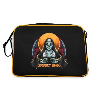 Halloween citrouille horreur - Sac Retro - noir/or - Dos