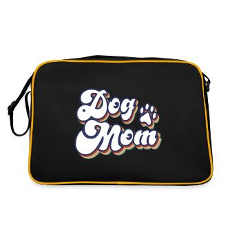 Dog Mom - Retro Bag - black/gold - Back
