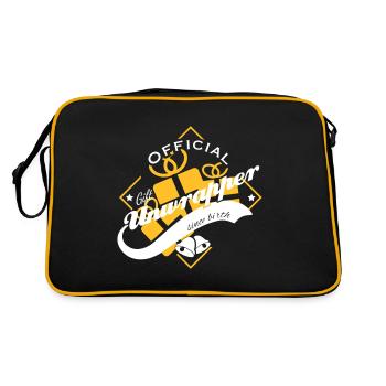 Official gift unwrapper since birth - Retro Tasche - Schwarz/Gold - Hinten