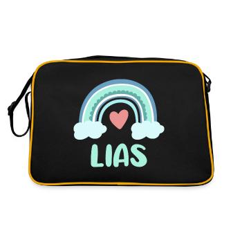 Lias Nom Rainbow Baby - Sac Retro - noir/or - Dos