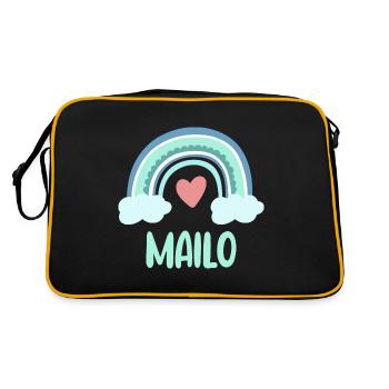 Mailo Nom Rainbow Baby - Sac Retro - noir/or - Dos