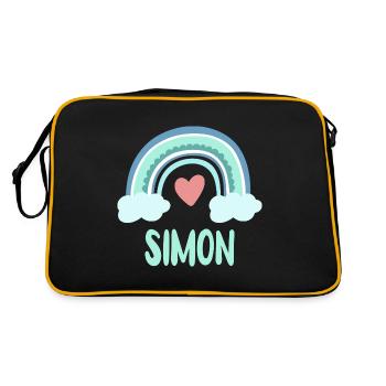 Simon Nom Rainbow Baby - Sac Retro - noir/or - Dos