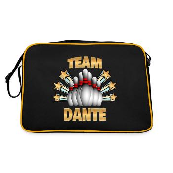 Quilles pour Dante Bowling Quilles - Sac Retro - noir/or - Dos