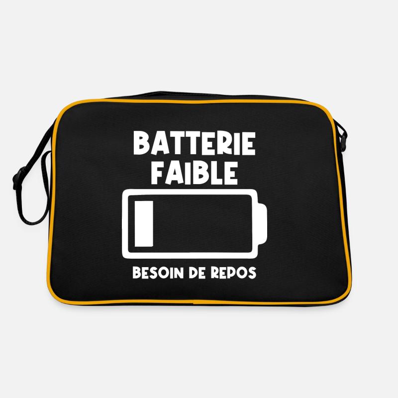 Batterie faible Sac Retro