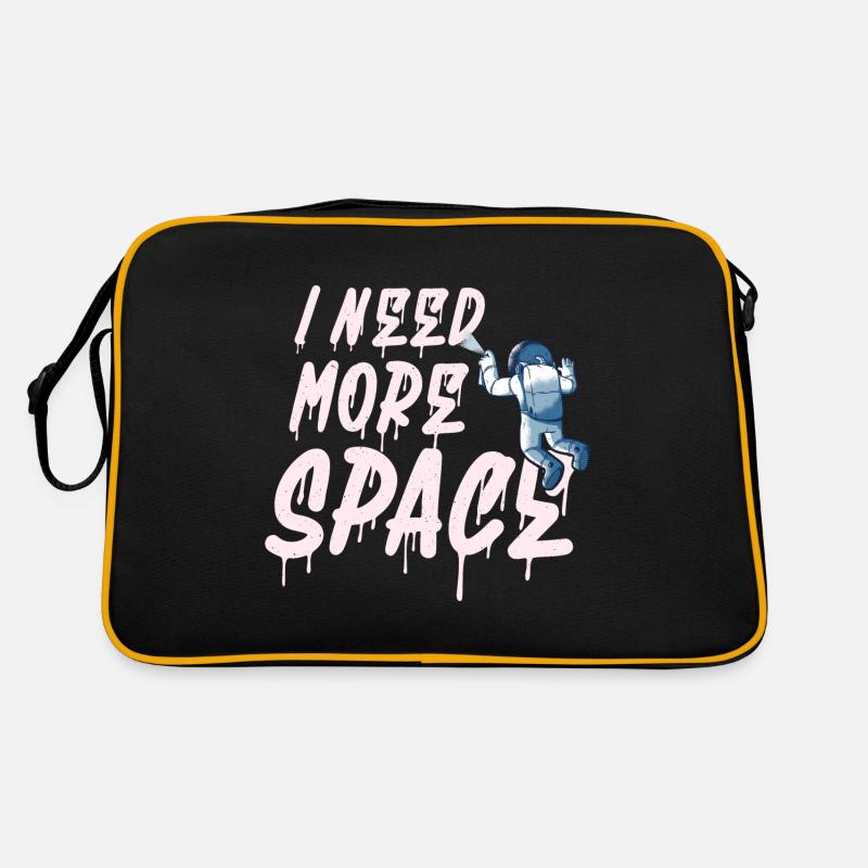 I need more Space - Astronaut Graffiti Retro Tasche