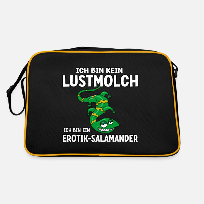 Ich bin kein Lustmolch Retro Tasche