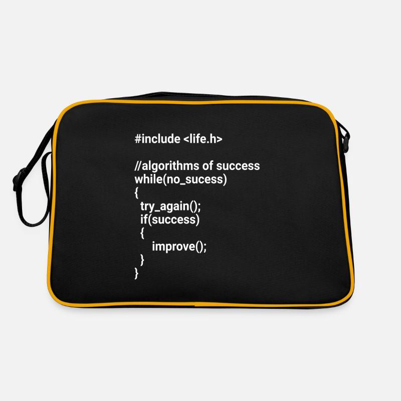 While(no success) - if(success) improve! Retro Tasche
