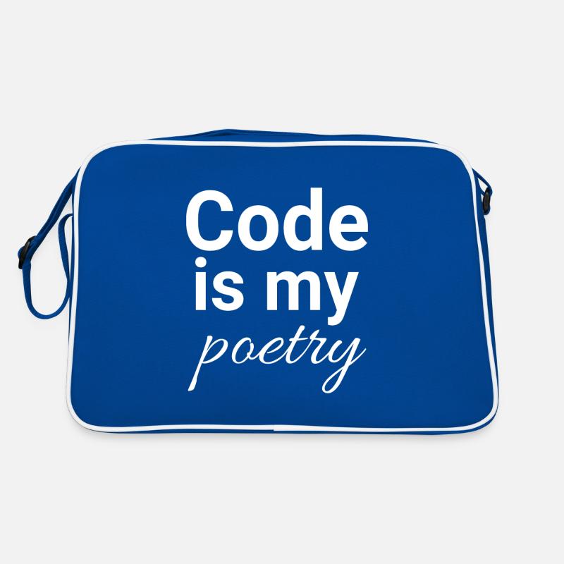 Code is my poetry Retro Tasche