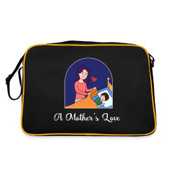 Mother's Day Love Design - Retro Bag - black/gold - Back