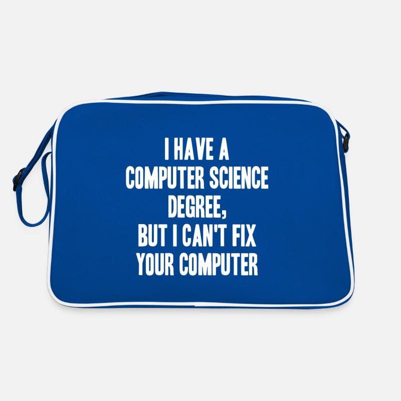 cs degree but cant fix your computer Retro Tasche