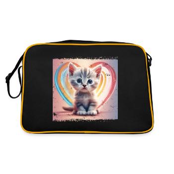 Warm cat - Retro Bag - black/gold - Back