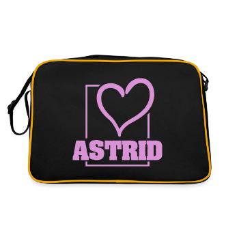 Astrid : Bachelorette - Sac Retro - noir/or - Dos