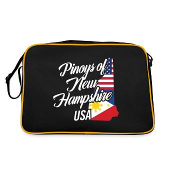 Philippins par New Hampshire Design pour Fil-Ams - Sac Retro - noir/or - Dos