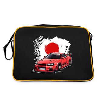 Jdm / Tuning / Turbocharger / Rims / Chiptuning - Retro Bag - black/gold - Back