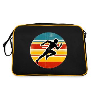 Sprinter - Track And Field - Retro Bag - black/gold - Back