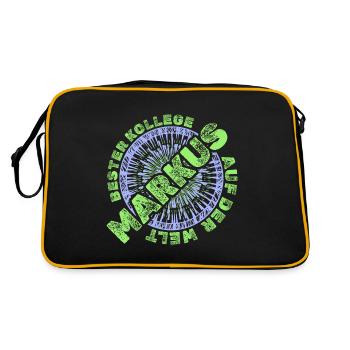 Markus as a staff member - Retro Bag - black/gold - Back