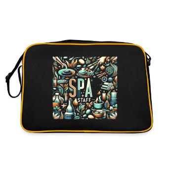 Spa Staff 7 - Retro Bag - black/gold - Back