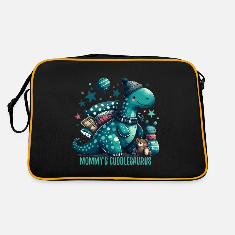 Mommy’s Cuddlesaurus Kuschel-Dinosaurier Geschenk Retro Tasche