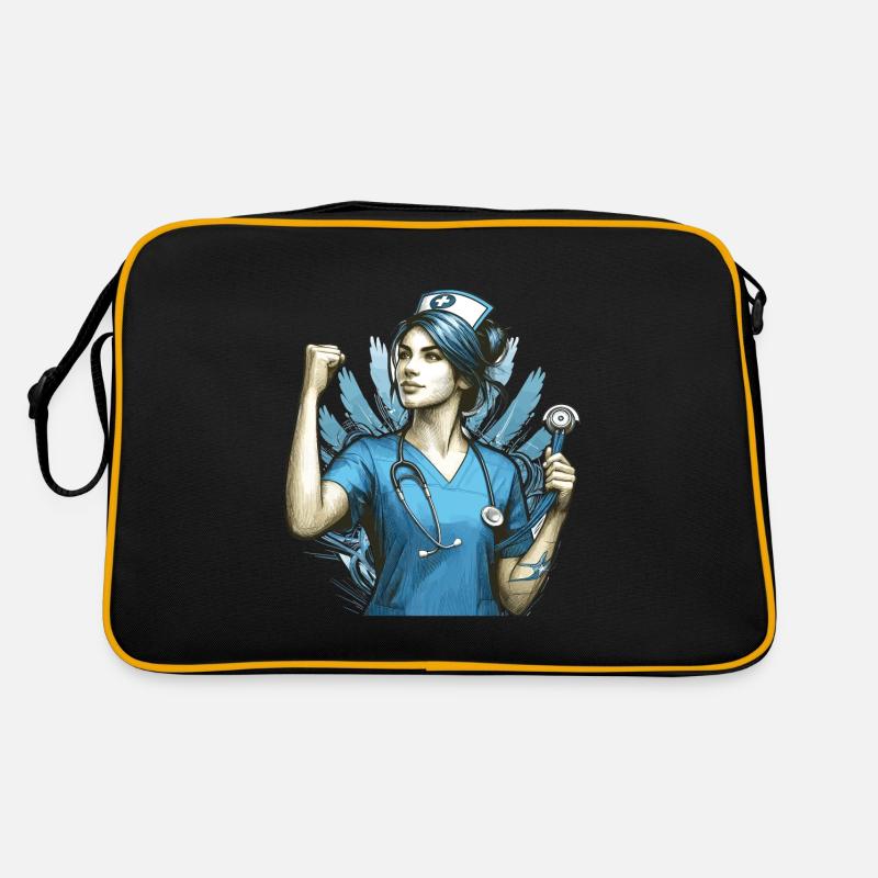 Nurse Victory Pose Gift Retro Bag