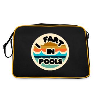 I Fart In Pools 11 - Retro Bag - black/gold - Back