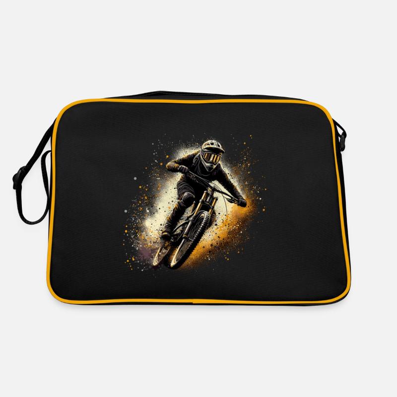VTT VTT VTT Cadeau de VTT - Sac Retro - noir/or