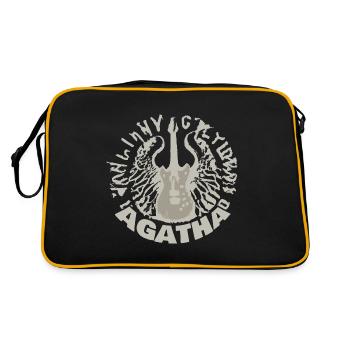 Gitarre Agatha - Retro Tasche - Schwarz/Gold - Hinten