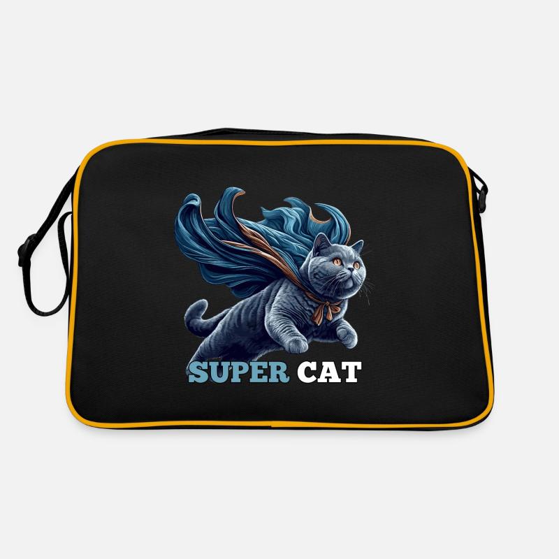 Super Chat BKH Bleu Cadeau Sac Retro