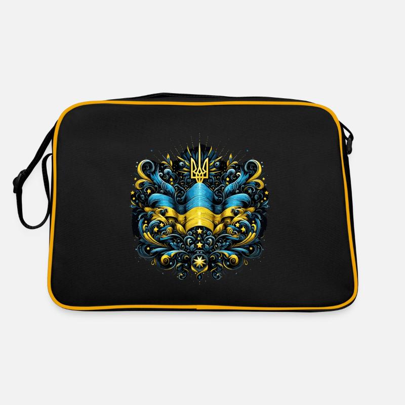 Ukraine Drapeau ukrainien Drapeau Liberté Sac Retro