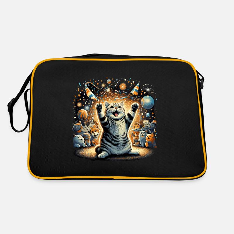 Britisch Kurzhaar Katze BKH Party Geschenk Retro Tasche