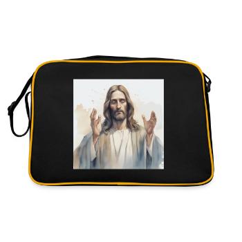 Jesus God Messiah - Retro Bag - black/gold - Back