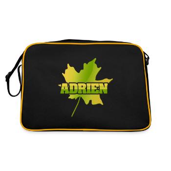 Gift for Adrien - Retro Bag - black/gold - Back