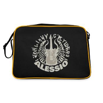 Cadeau pour Alessio - Sac Retro - noir/or - Dos