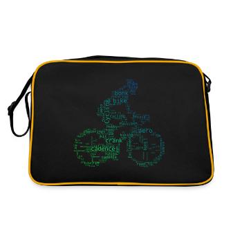 Cyclisme Cyclisme Vélo Homme - Sac Retro - noir/or - Dos