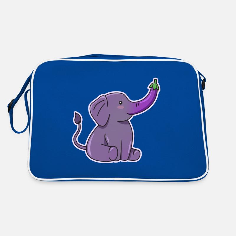 conception d’aubergine éléphant pour Sac Retro