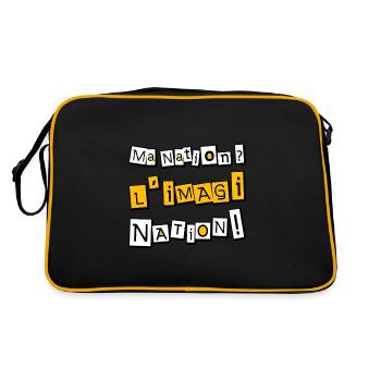Ma nation ? L'imagiNation ! - Sac Retro - noir/or - Dos
