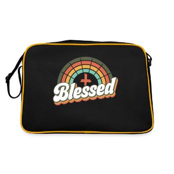 gesegnet - Retro Bag - black/gold - Back